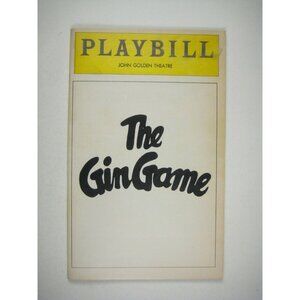 The Gin Game 1978 Playbill John Golden Theatre Jessica Tandy Coburn EG Marshall